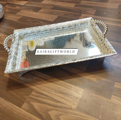 German Silver Square Tray-K3