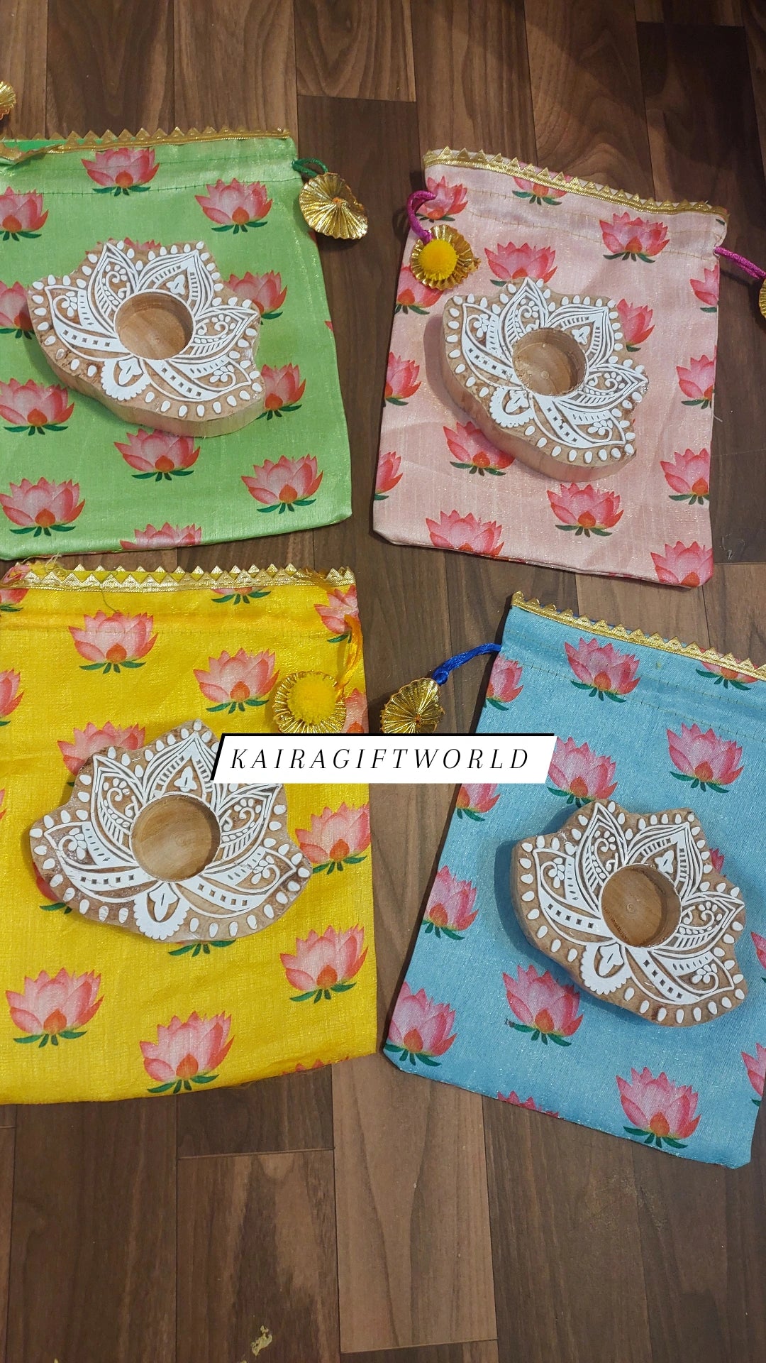 Lotus potli/candle holder combo!!!