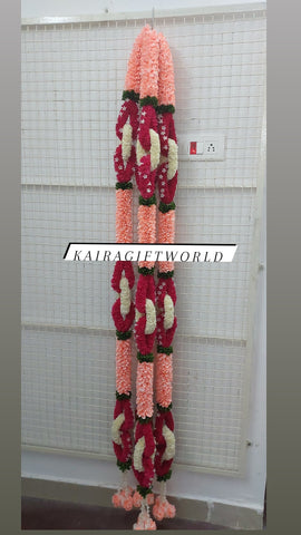 Pink white Loop hangings