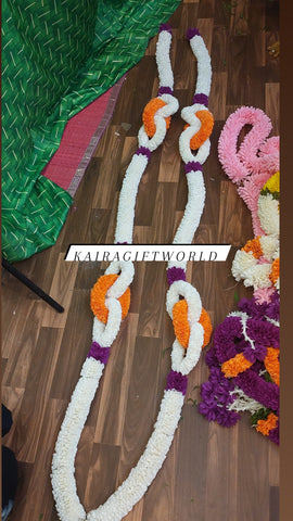 White and Orange Loop Hangings