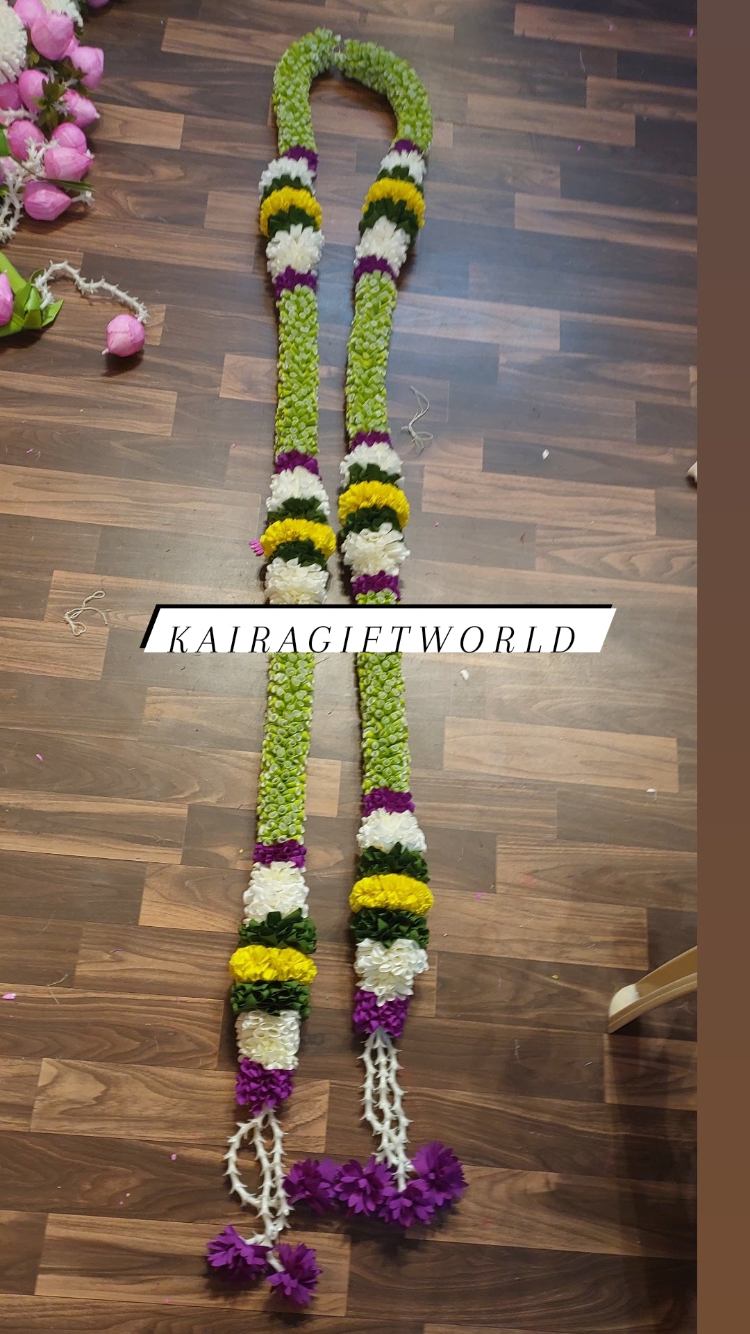 Double petal green Garlands