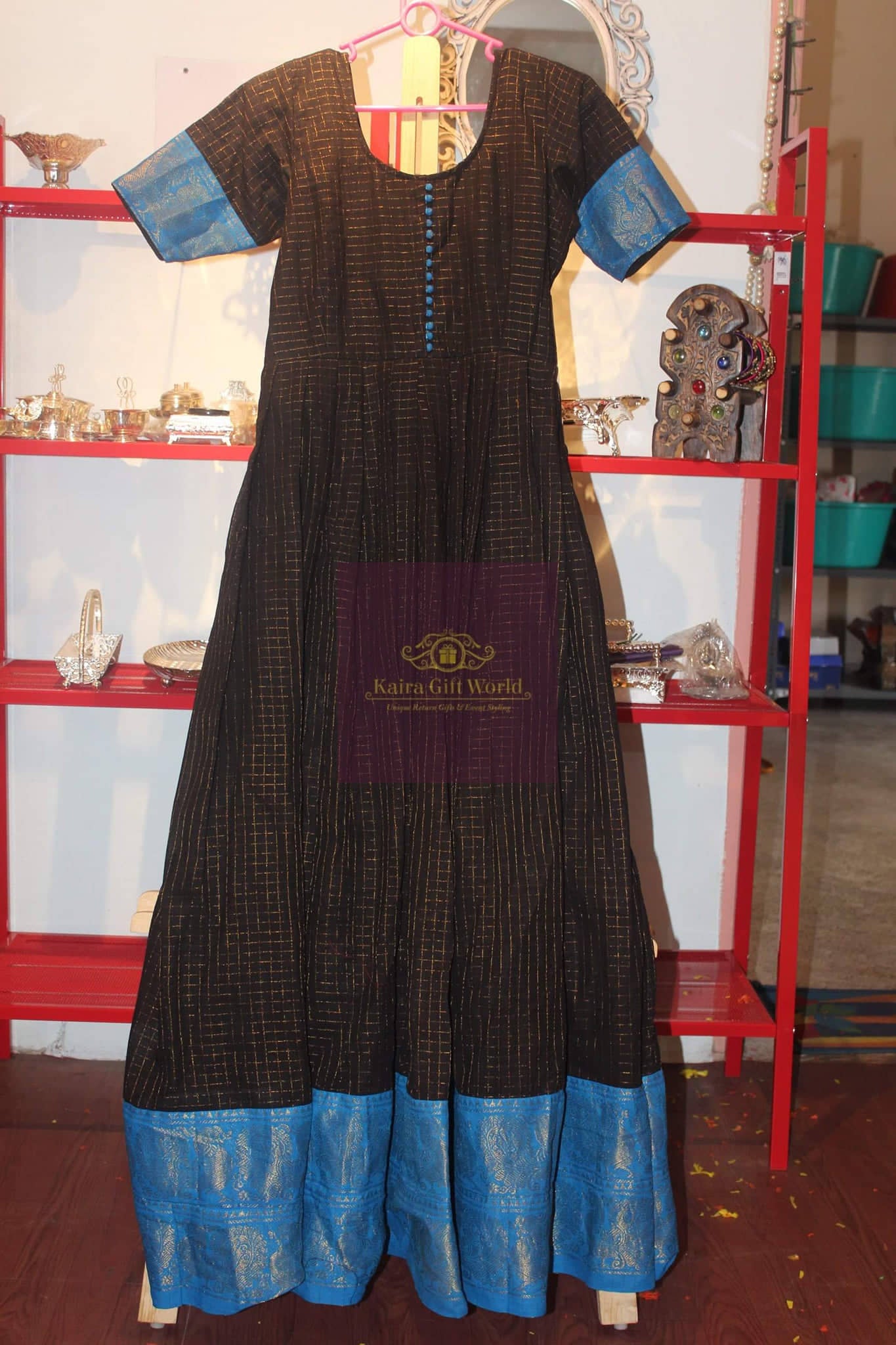 Handloom Long Anarkali-anarkali-KairaGiftWorld