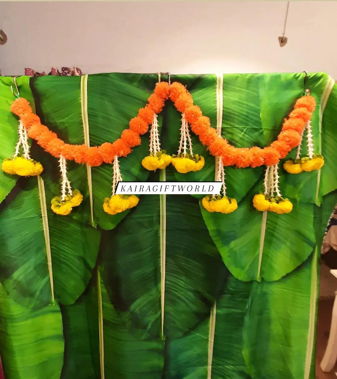 Artificial Marigold Toran - Orange