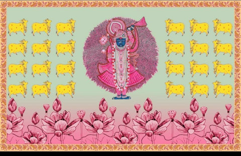 Pichwai Balaji Backdrop Cloth!!!