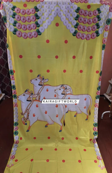 Pichwai Cow Backdrop Cloth