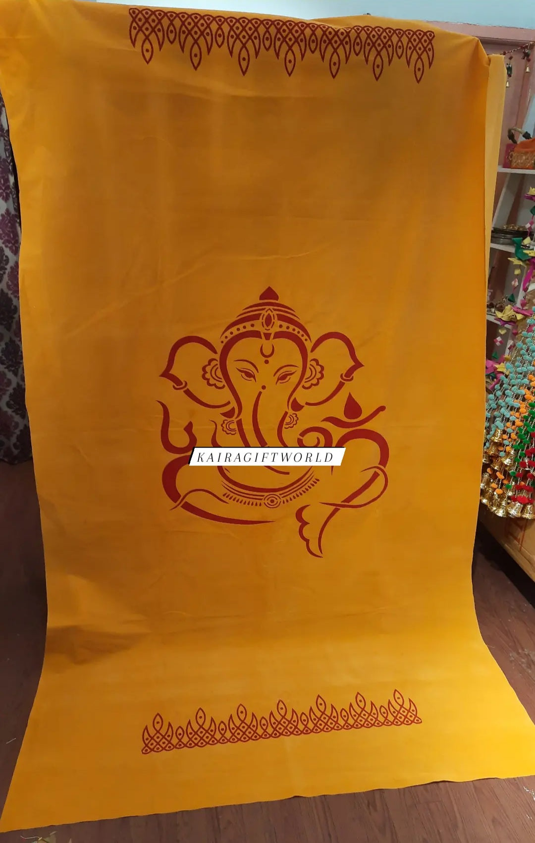 Velevet Ganesha Backdrop Cloth