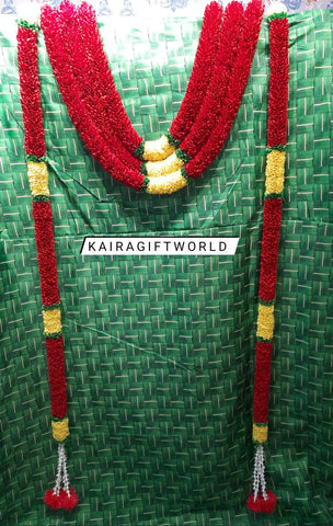 Entrance Toran Set - Red and Yellow Combination