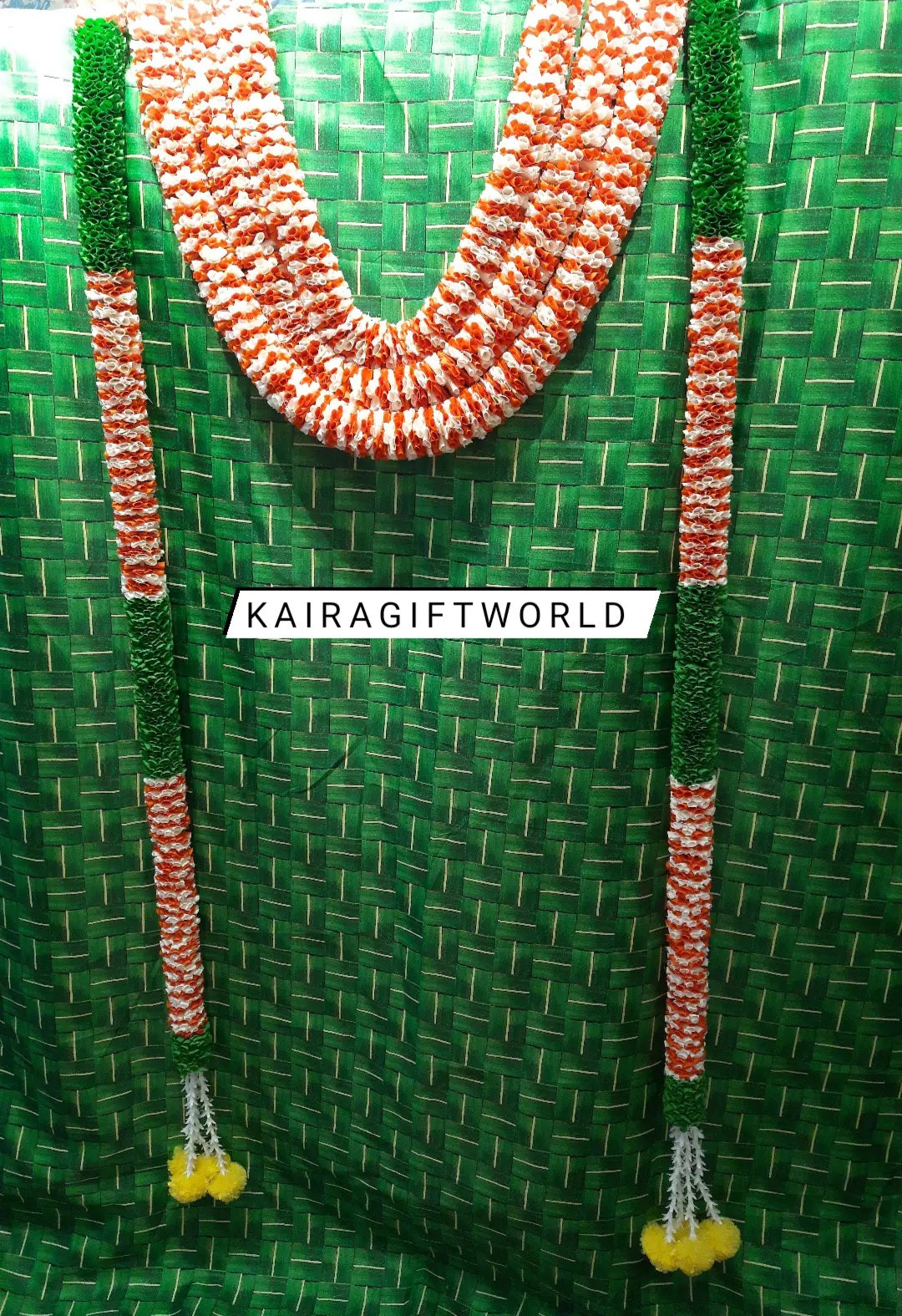 Entrance Door Toran - White,Orange,Green Color