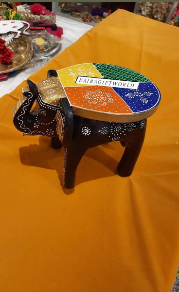 Wooden Elephant Stool