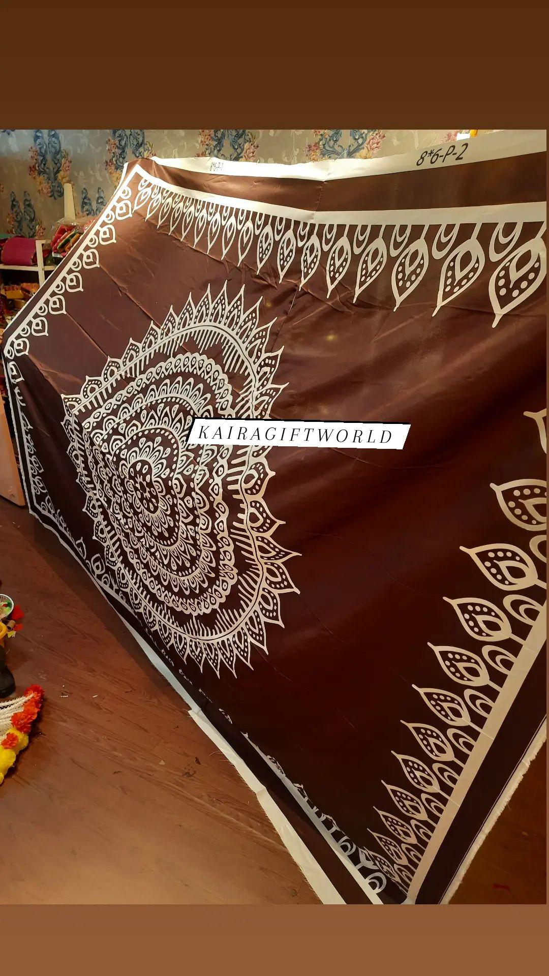 Kolam brown backdrop cloth