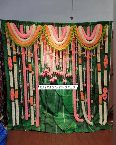 Peach and Pink Backdrop Set