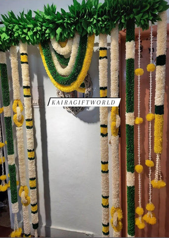 Yellow/White/Green Garlands Set