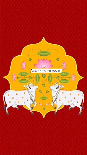 Pichwai cow Backdrop Cloth
