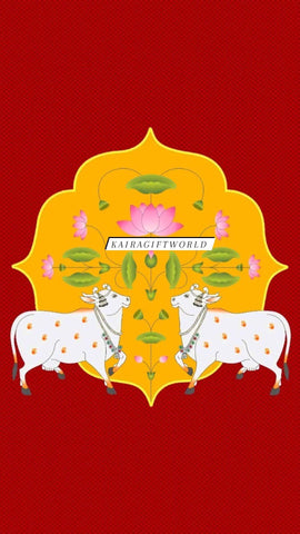 Pichwai cow Backdrop Cloth