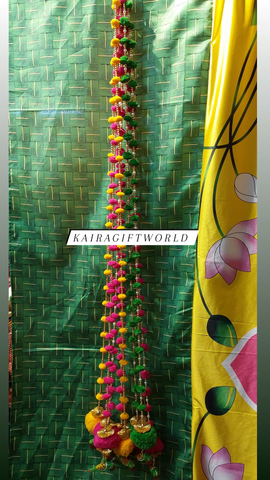 Parrot Pompom Strings - Pair