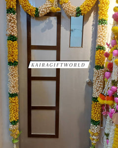 Palm Leaf White and Yellow Entrance Set
