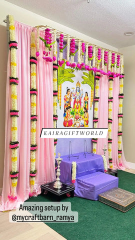 White/Yellow/Pink Garlands Setup!!!