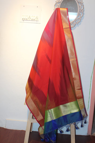 Ikkat Banaras Duppatta-Duppatta-KairaGiftWorld