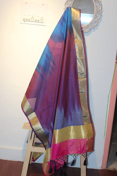 Ikkat Banaras Duppatta-Duppatta-KairaGiftWorld