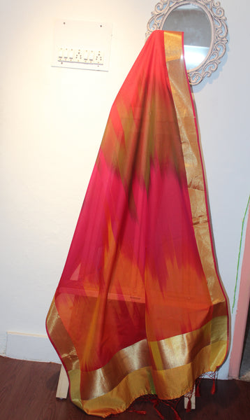 Ikkat Banaras Duppatta-Duppatta-KairaGiftWorld