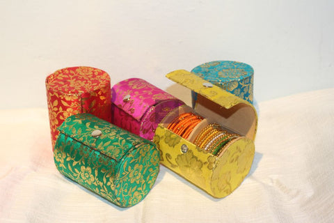 Brocade Bangle Boxes-bangle box-KairaGiftWorld